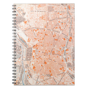 Carnet L'Espagne : Carte de Madrid, C1920