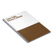 Carnet Less Talk More Coffee (Côté Droit)