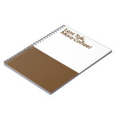 Carnet Less Talk More Coffee (Côté gauche)