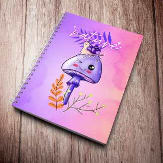 Carnet l'esthétique cottagecore kawaii champignon et esca