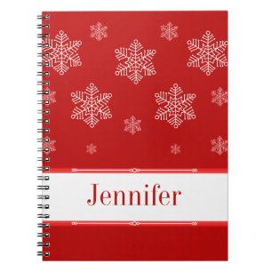 Carnet Let it Snow Notebook, Red