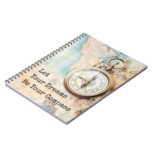 Carnet Let Your Dreams Be Your Compass (Côté gauche)