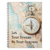 Carnet Let Your Dreams Be Your Compass (Devant)
