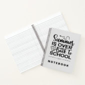 Carnet L'Été Est De Retour À L'École (Intérieur)