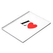 Carnet Letter L Heart - Valentine Initial Love Design (Côté gauche)