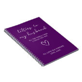 Carnet Letters to my Husband (Côté Droit)