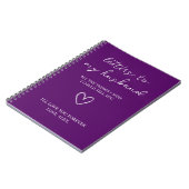 Carnet Letters to my Husband (Côté gauche)