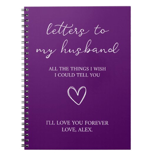 Carnet Letters to my Husband (Devant)