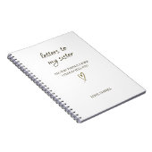 Carnet Letters to My Sister – Personalized Letter (Côté Droit)