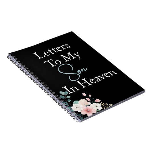 Carnet Letters To My Son In Heaven Noir Notebook (Côté Droit)