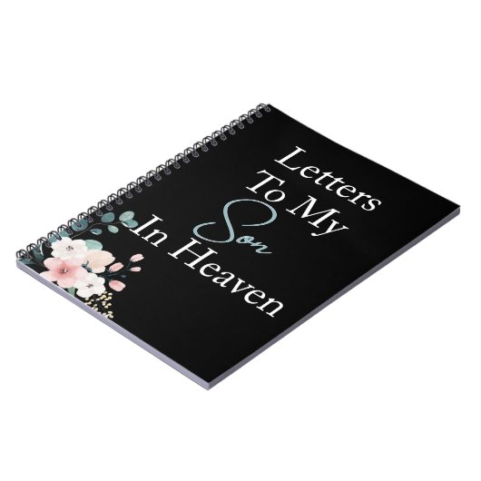 Carnet Letters To My Son In Heaven Noir Notebook (Côté gauche)