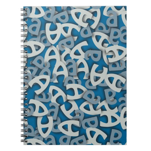 Carnet Lettre A bleu (Devant)