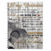 Carnet Lettre À Mon Mari, Belle Citations Cadeau (Devant)