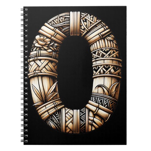 Carnet LETTRE Aloha Polynésienne Hawaïenne O Initiale Per (Devant)