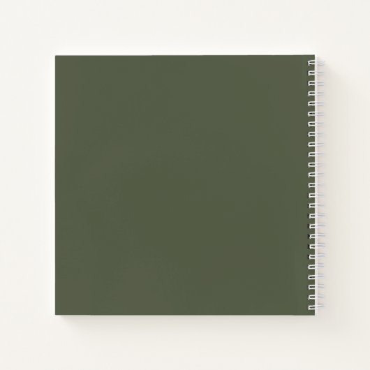 Carnet Lettre Argument Monographique A Vert Ruche (Dos)