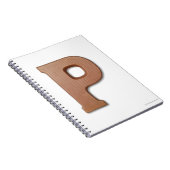 Carnet Lettre chocolat p (Côté Droit)