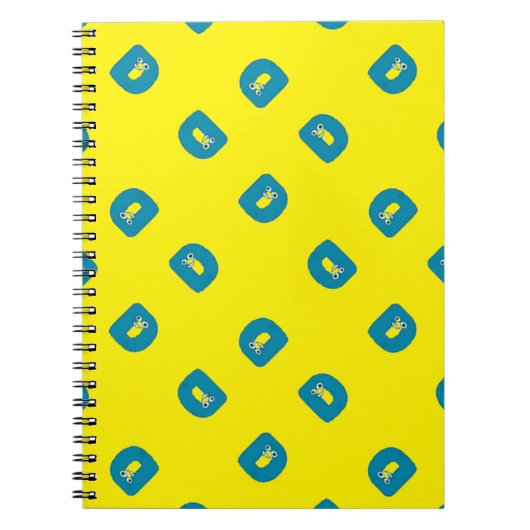 Carnet Lettre D jaune (Devant)