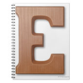 Carnet Lettre de chocolat e (Devant)