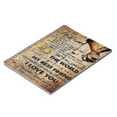 Carnet Lettre de citation d'amour à mon mari (Côté gauche)