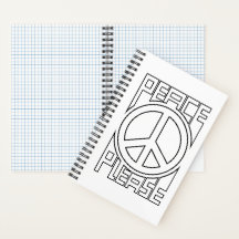 Lettre de contour noir Peace Please