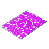 Carnet Lettre de marques symétriques rose et blanc (Côté gauche)