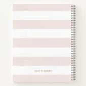 Carnet LETTRE D'HUILE D'OR Floral BLANC H Monogramme (Dos)