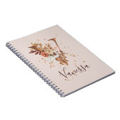 Carnet LETTRE FLEURIE D'Automne V Fleurs D'Automne (Côté Droit)