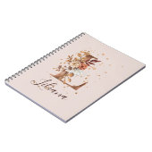 Carnet LETTRE FLEURIE L automne Cuivre Fleurs D'automne (Côté gauche)