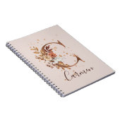 Carnet LETTRE FLEURIÈRE COPER Automne C Fleurs automnales (Côté Droit)