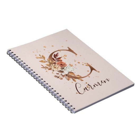 Carnet LETTRE FLEURIÈRE COPER Automne C Fleurs automnales (Côté Droit)