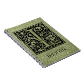 Carnet LETTRE I PREMIÈRE LETTRE MONogramme (Côté Droit)