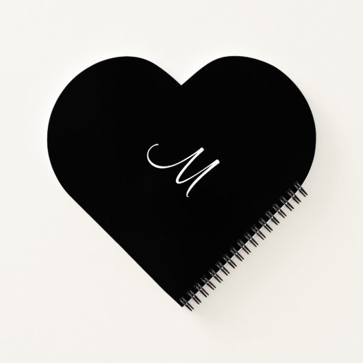 Carnet Lettre initiale de monogramme personnalisé modèle  (Dos)