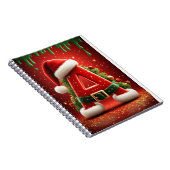 Carnet Lettre initiale de Noël A pour les cadeaux de fête (Côté Droit)