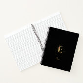 Carnet Lettre initiale E en monogramme moderne avec motif (Intérieur)