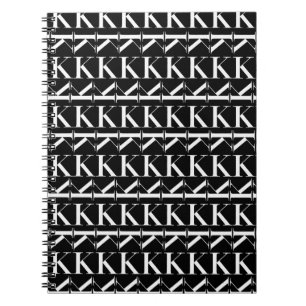 Carnet Lettre initiale K Monogramme, Choisir la couleur A