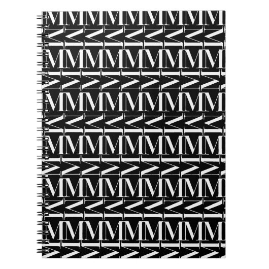 Carnet Lettre initiale M (Devant)