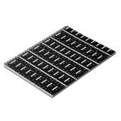 CARNET LETTRE INITIALE MONÂTRE F (Côté gauche)