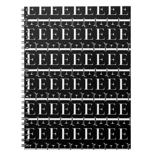 Carnet Lettre initiale monogramme E (Devant)