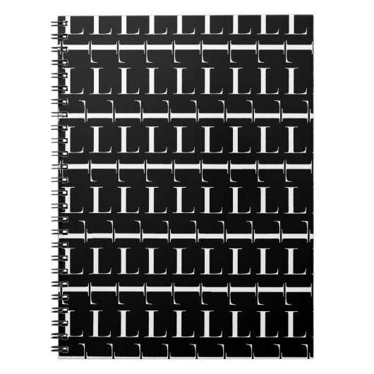 Carnet Lettre initiale monogramme L (Devant)