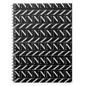 Carnet Lettre initiale monogramme N (Devant)