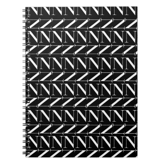 Carnet Lettre initiale monogramme N (Devant)