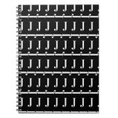 CARNET LETTRE INITIALE MOYENNE J (Devant)