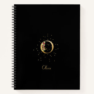 Carnet Lettre initiale O en monogramme moderne avec motif