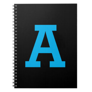 Carnet Lettre initiale simple et personnalisée Couleur so