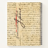 Carnet LETTRE Jane Austen (Dos)