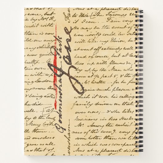 Carnet LETTRE Jane Austen (Dos)