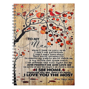 Carnet Lettre mignonne au mari Beau Cadeau Pour Mari