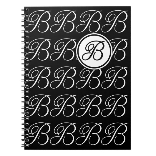 Carnet Lettre monogramme B (Devant)