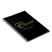 Carnet Lettre monogramme E Cheval en or (Côté Droit)