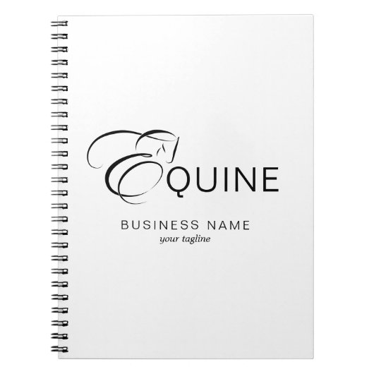 Carnet Lettre monogramme E Horse (Devant)